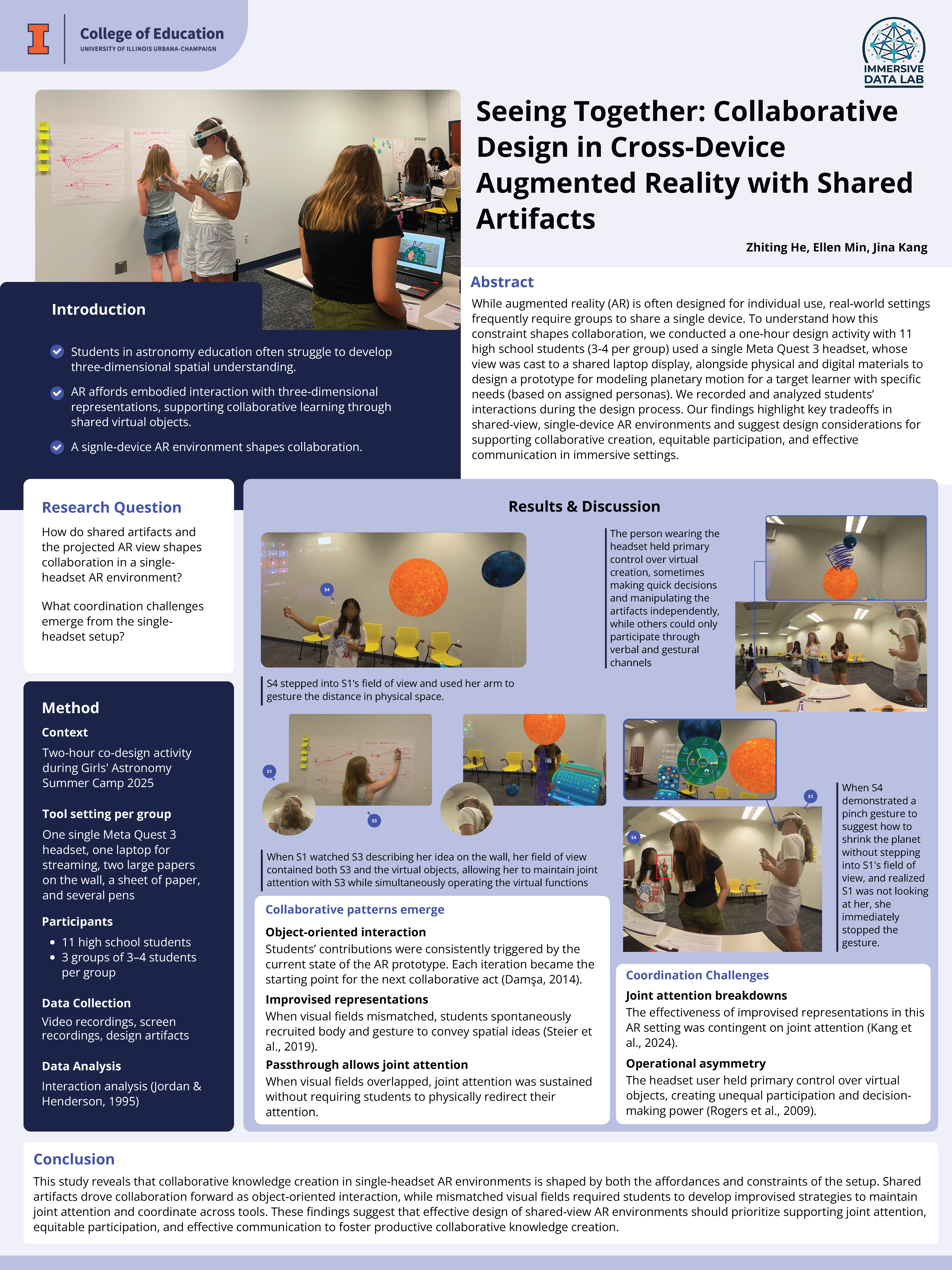 Seeing Together: Collaborative Design in Cross-Device Augmented Reality with Shared Artifacts