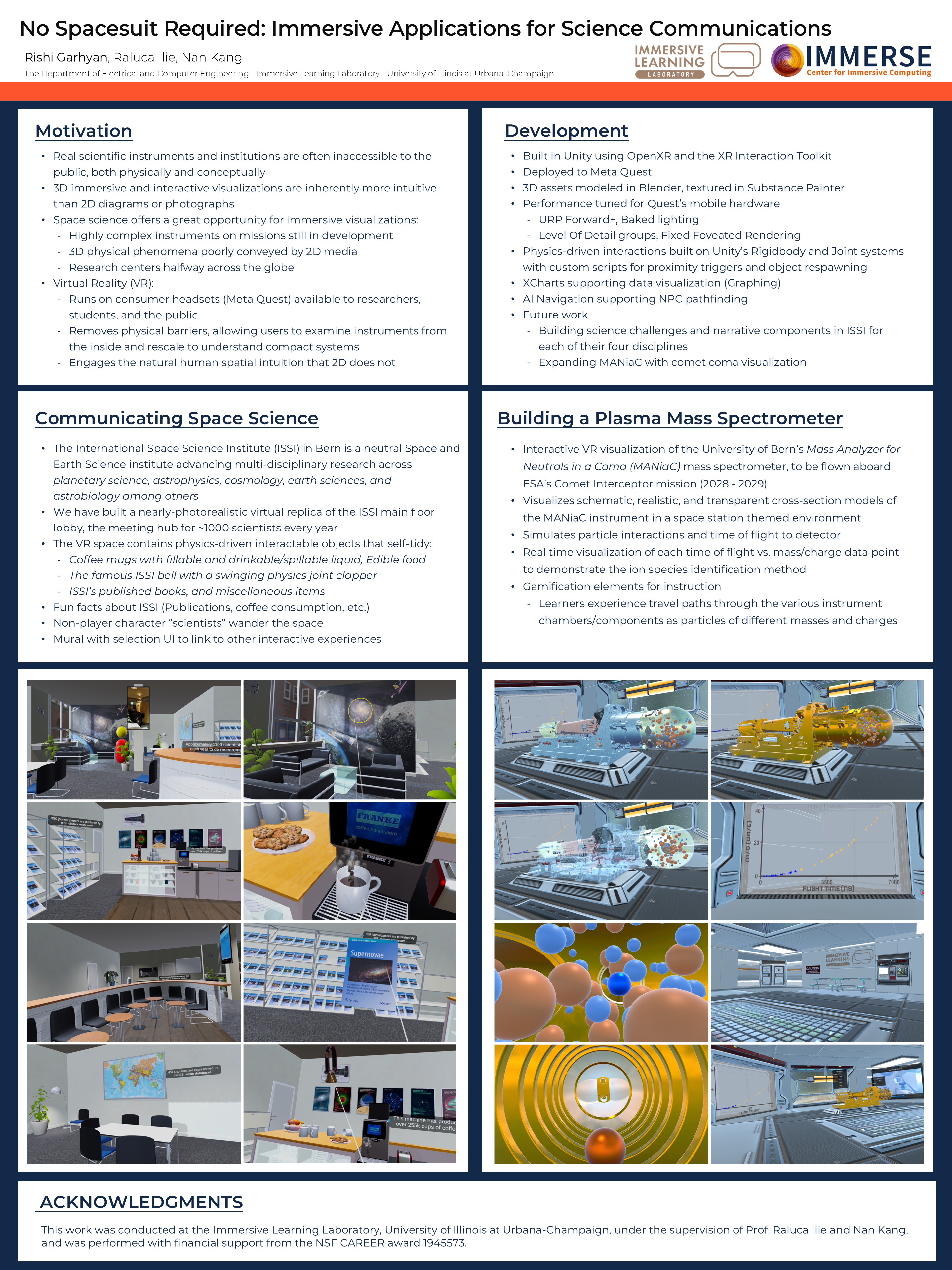 No Spacesuit Required: Immersive Applications for Science Communications